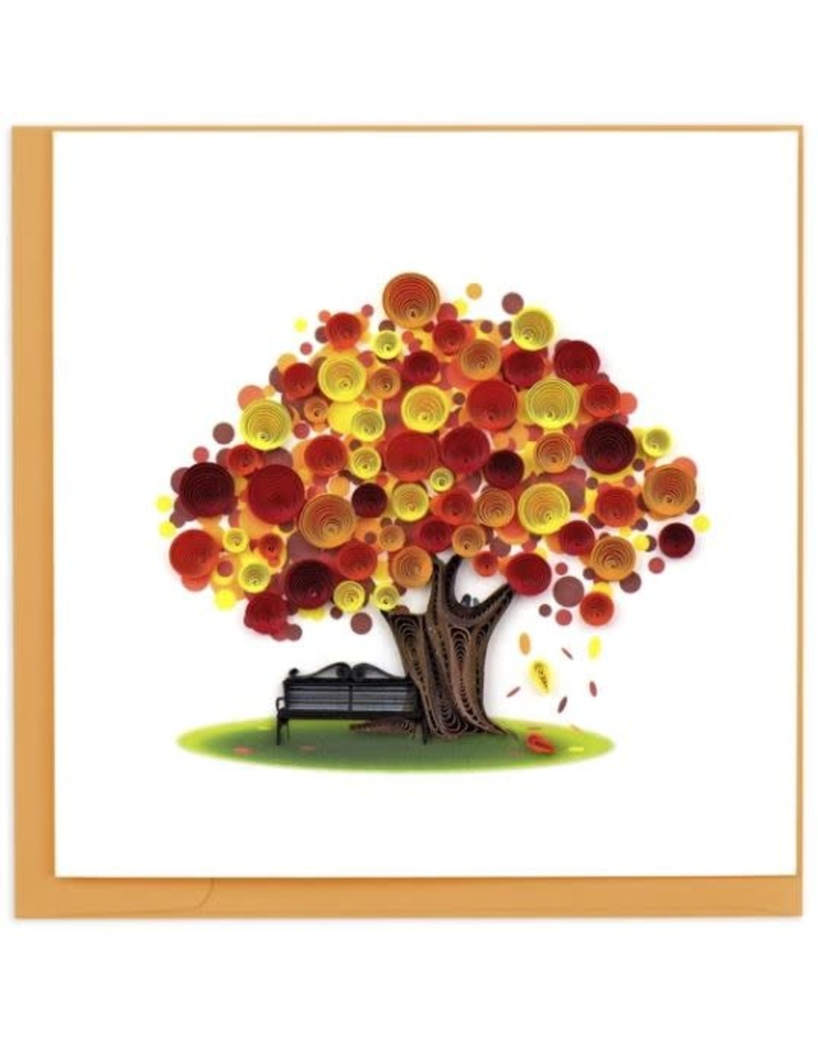 Vietnam Quilled Autumn Tree Card, Vietnam