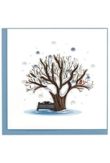 Vietnam Quilled Winter Tree Card, Vietnam