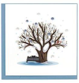 Vietnam Quilled Winter Tree Card, Vietnam