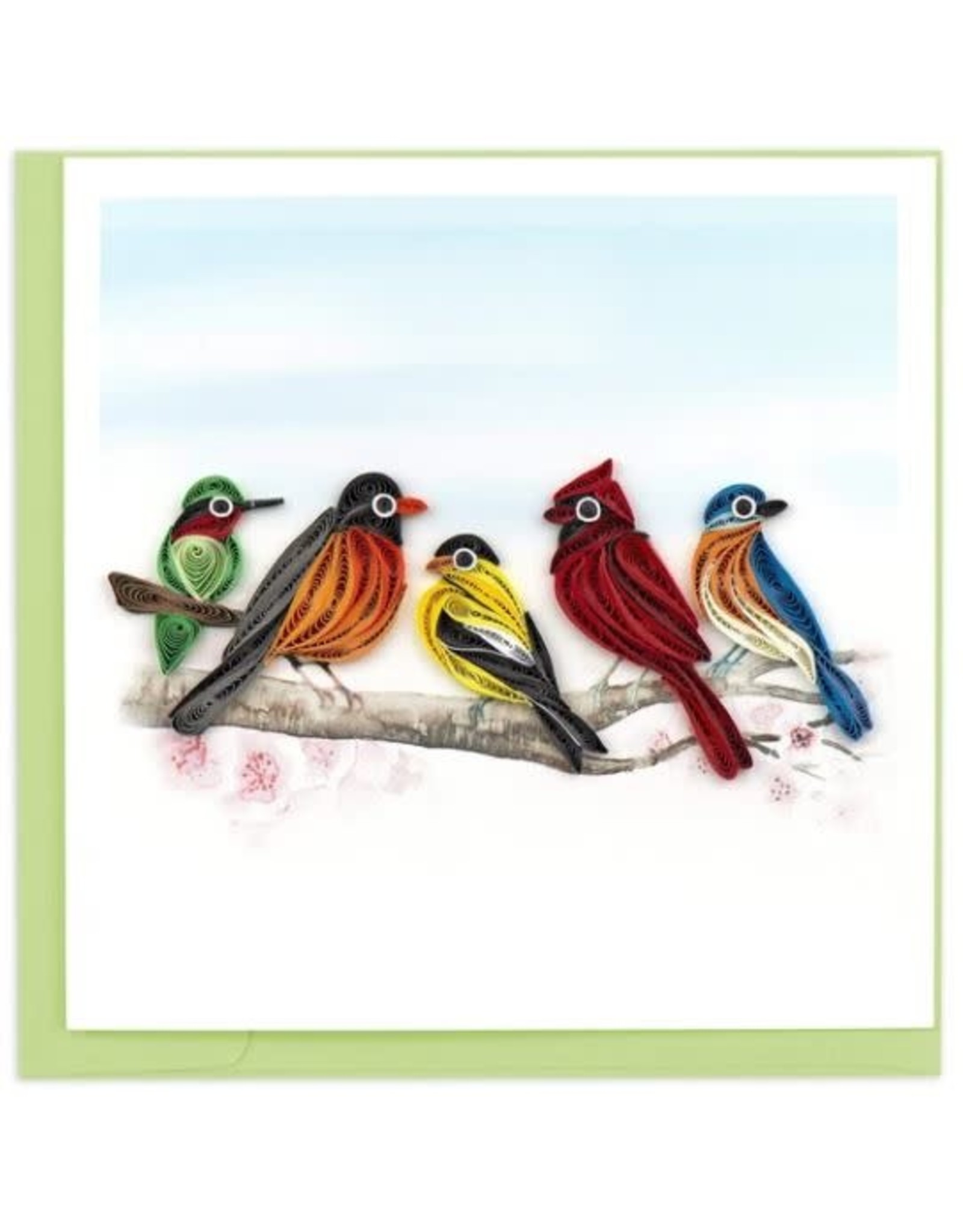 Vietnam Quilled Songbirds Card