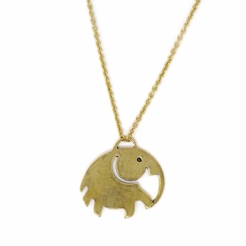 elephant locket necklace