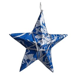 Bangladesh Silver Sky Paper Star Ornament, Bangladesh