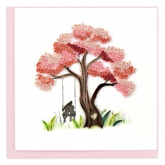 Vietnam Quilled Card - Blossoming Love
