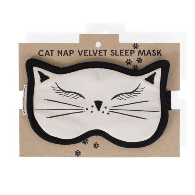 Velvet Sleep Mask - Cat Nap
