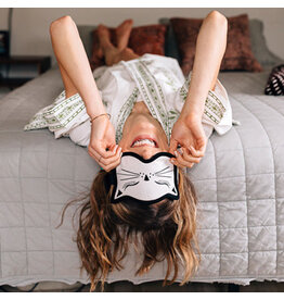 Bangladesh Cat Nap Velvet Sleep Mask, Bangladesh