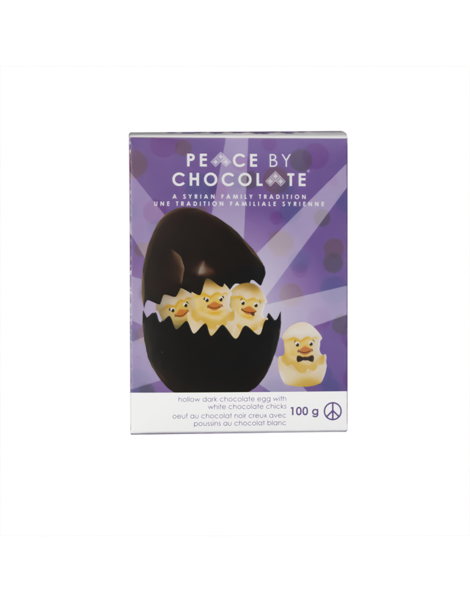 Canada Peace By Chocolate - Easter Egg w/ Chicks