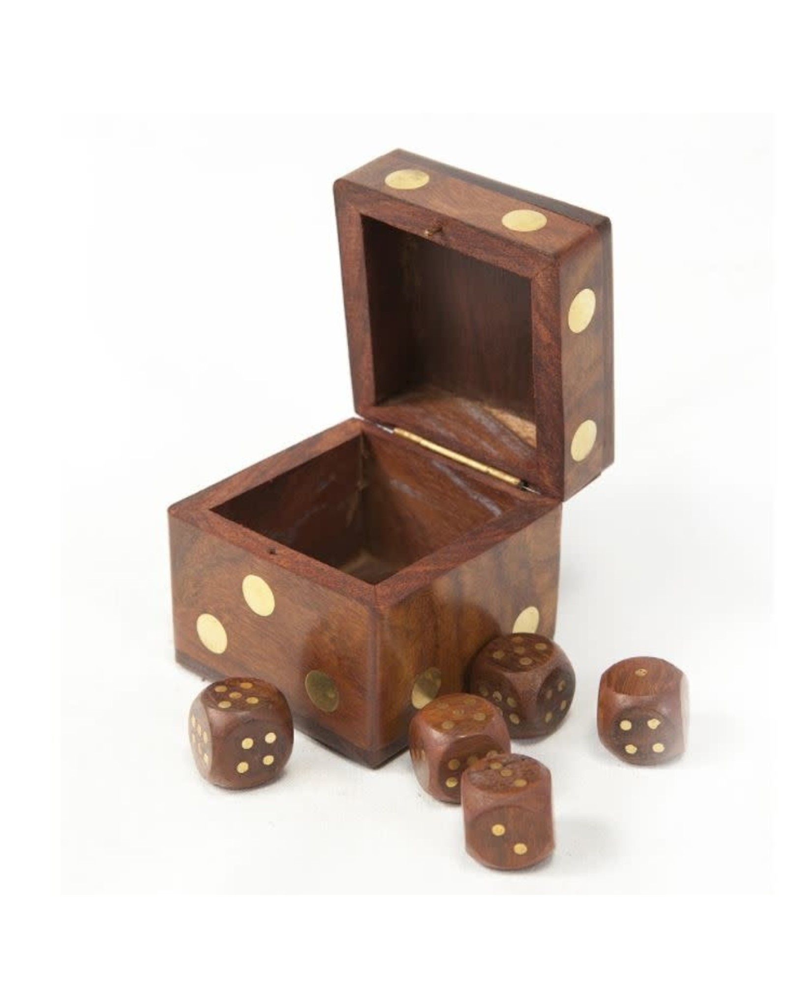 India Rosewood Dice Box, India