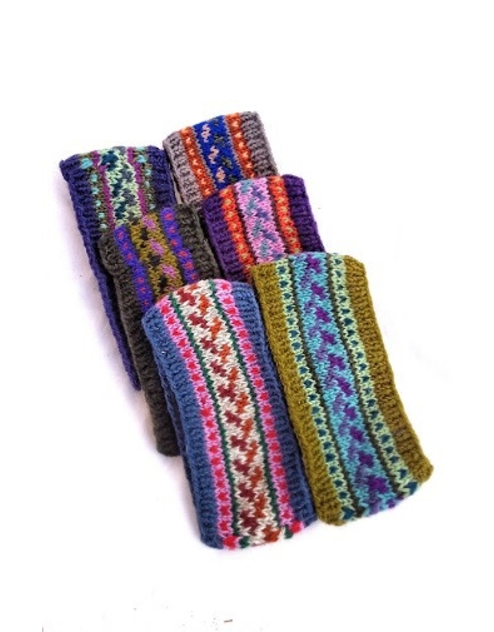 Nepal Patterned Knit Headband, Nepal