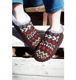 Nepal Knit slipper with sole, Assorted, Nepal