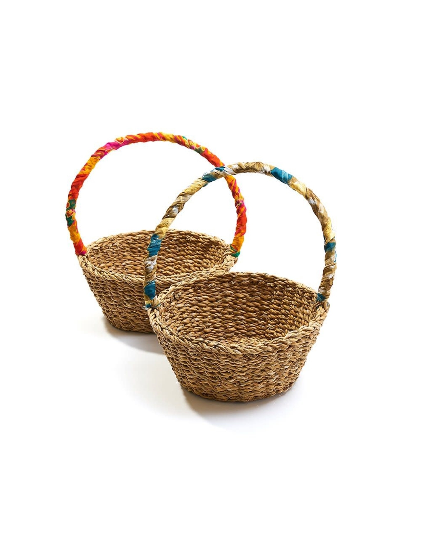 Bangladesh Sari Handle Harvest Basket, Bangladesh