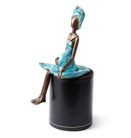 Yoga Tree Pose Bronze Sculpture - Burkina Faso – Swahili Modern