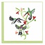 Vietnam Quilling Card - Hummingbird Trio