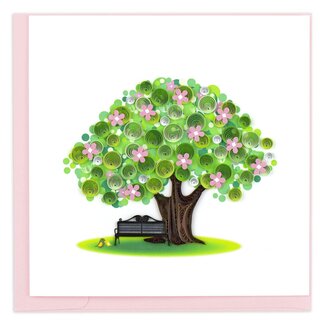 Vietnam Quilling Card - Spring Tree