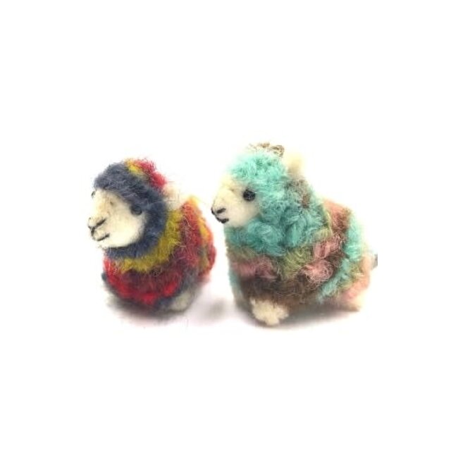 Rainbow Mini Sheep Ornament
