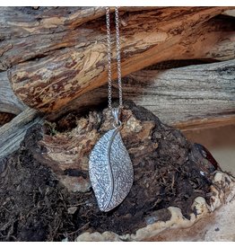 Ten Thousand Villages New Leaf Silver Necklace