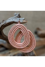 Rwanda Blush Loop Earrings, Rwanda