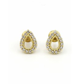 India Sparkle Teardrop Stud Earrings, India