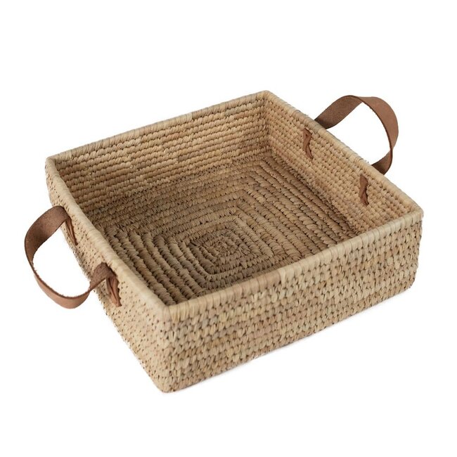 Square Handled Date Palm Basket