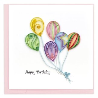 Vietnam Quilling Card - Birthday Balloon Bunch