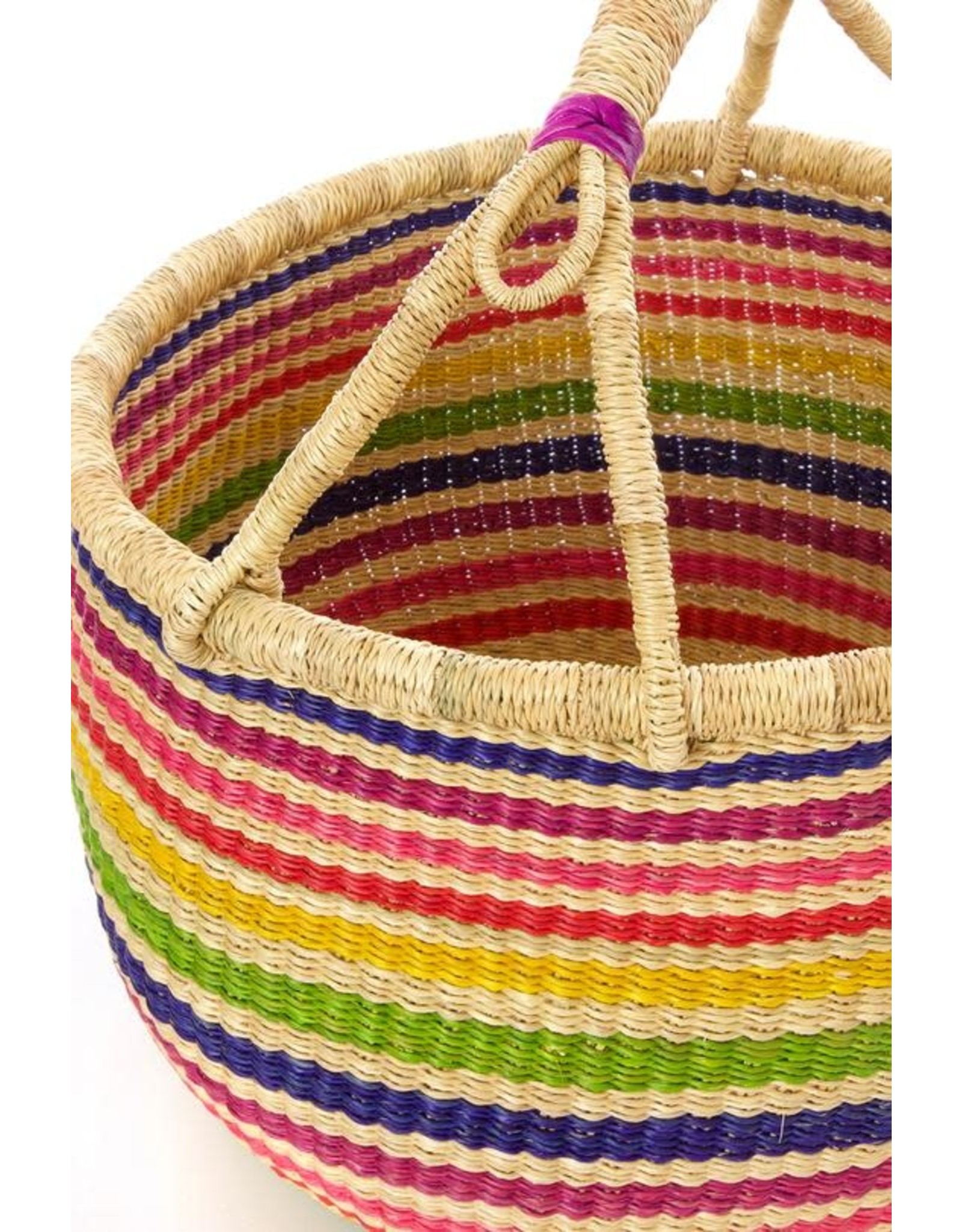 Ghana Rainbow Connection Bolga Basket, Ghana