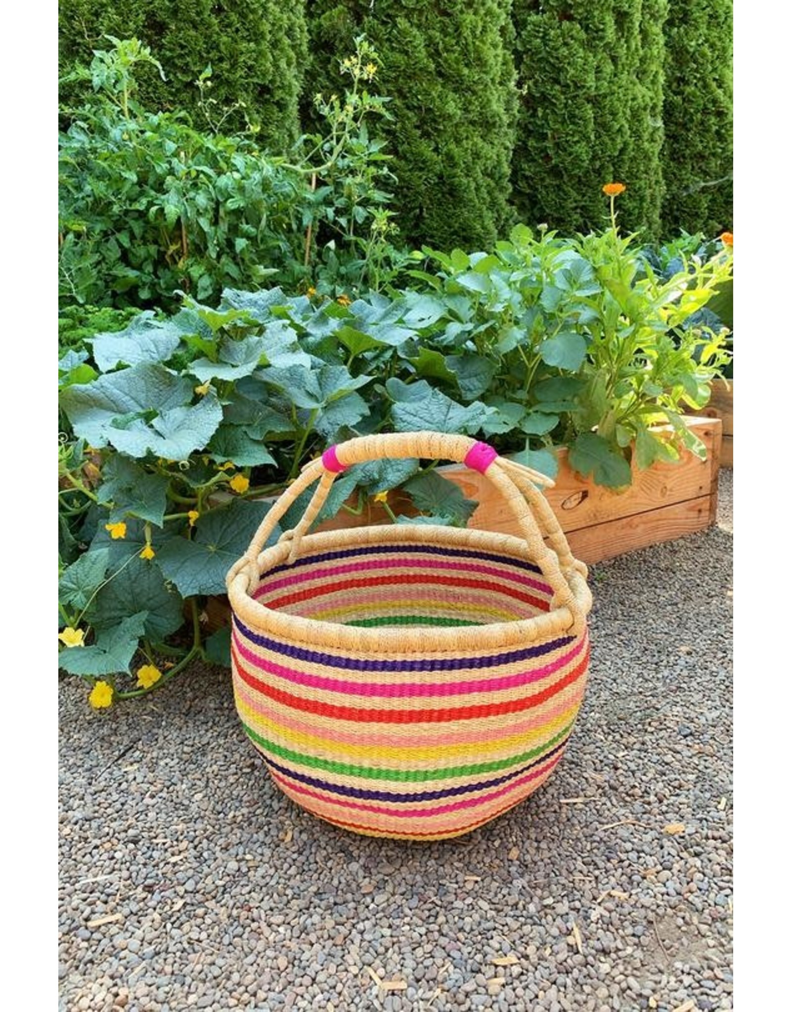 Ghana Rainbow Connection Bolga Basket, Ghana