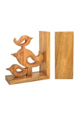 India Handcarved Acacia Bird Bookends, India