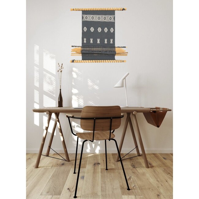 CLEARANCE Wall Tapestry - Blue & White