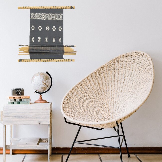 CLEARANCE Wall Tapestry - Blue & White