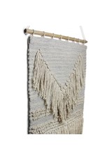 India CLEARANCE Handwoven Wall Hanging, Blue Grey. India