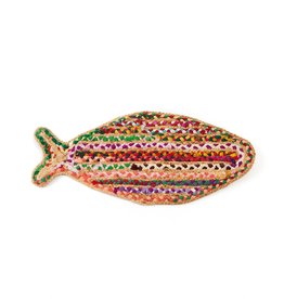India Chindi Blend Fish Rug - Multi, India