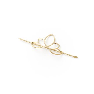 India Kairavini Lotus Hair Slide w/ Stick India Kairavini Lotus Hair Slide w/ Stick