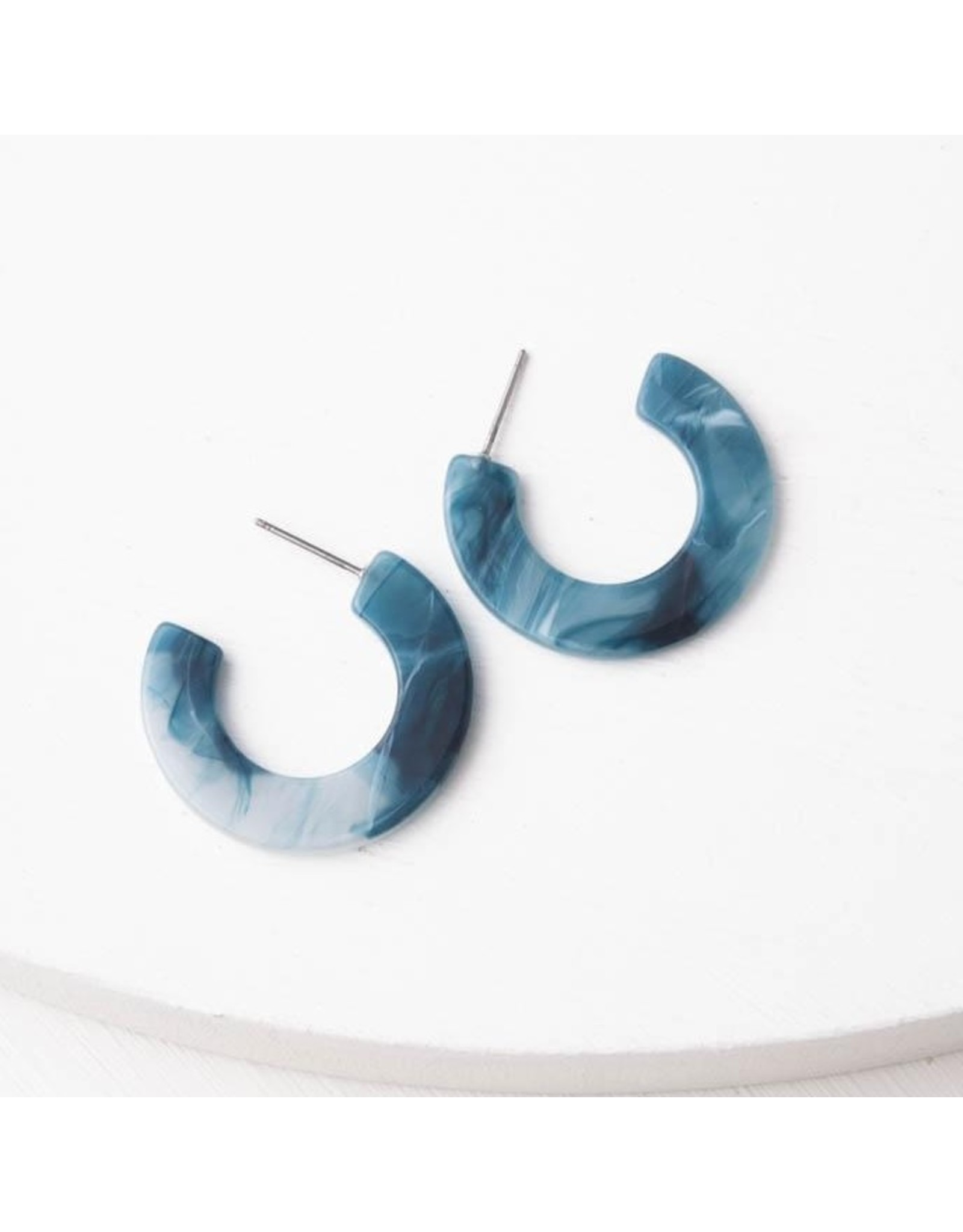 China Daydream Resin Hoops, Tranquil Blue, China