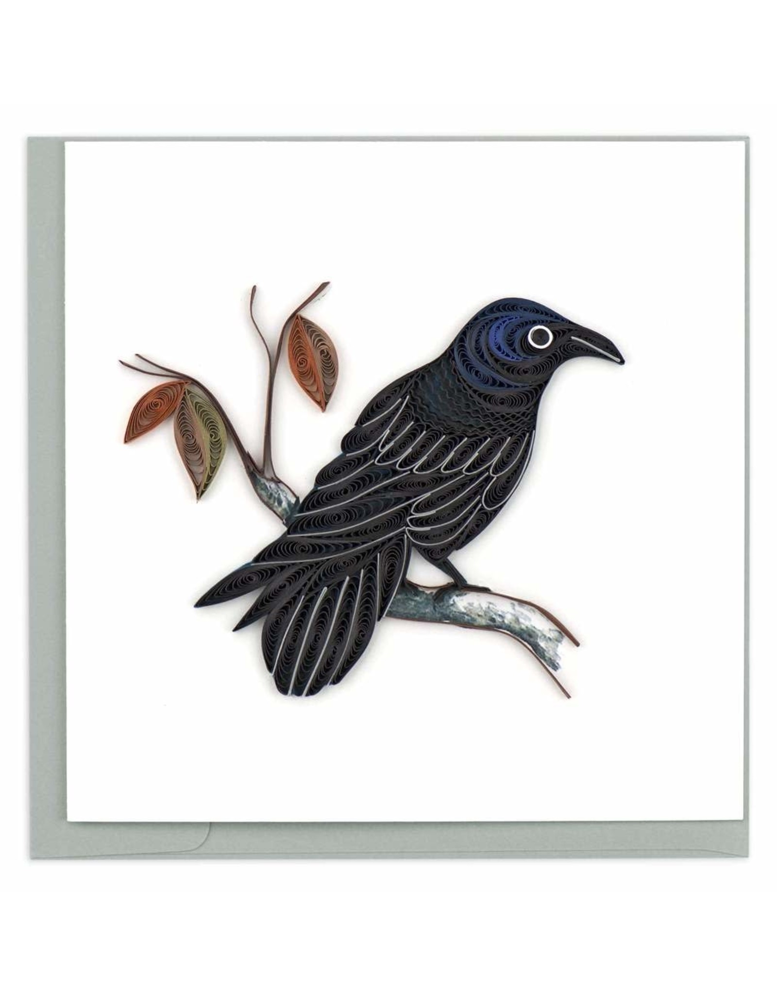 Vietnam Quilled Raven Card, Vietnam