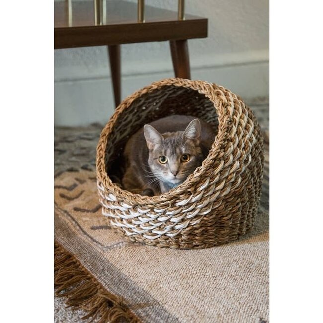 CLEARANCE Recycled Sari Cat Bed