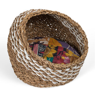 Bangladesh Recycled Sari Cat Bed Bangladesh Recycled Sari Cat Bed