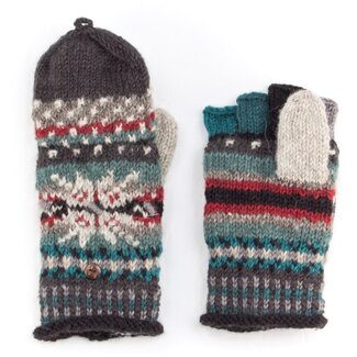 Nepal Jasper Knit Finger Mittens