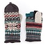 Nepal Knit Wool Flip-Top Mittens - Jasper