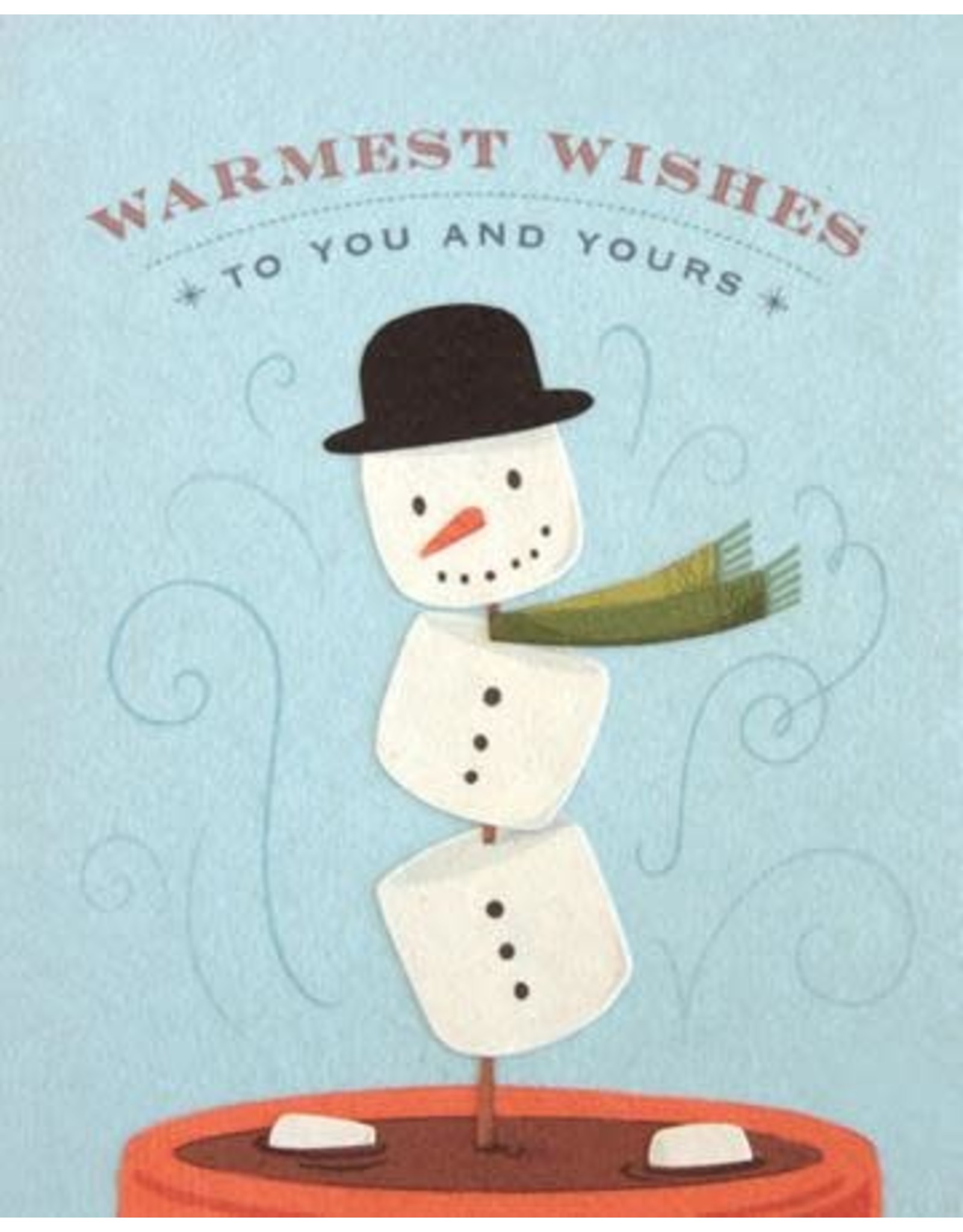 Philippines Marshmallow Snowman Greeting Card, Philippines