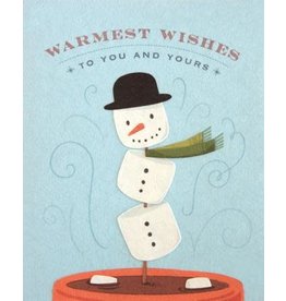 Philippines Marshmallow Snowman Greeting Card, Philippines