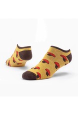 Tanzania Cotton Footie Socks - Yellow Mushroom