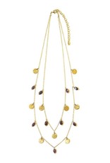 Fair Anita Sprinkled Garnet Necklace, India