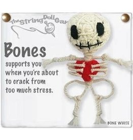 Thailand String Doll Keychain - Bones, Thailand