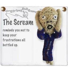 Thailand String Doll Keychain - The Scream, Thailand