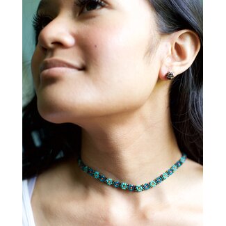 Guatemala Beaded Flower Necklace