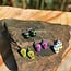 Guatemala Ceramic Sugar Skull Earrings