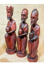 Rwanda Carved Nativity - Mahogany, Rwanda