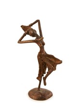 Burkina Faso Celebrating Lady Lost Wax Statue, Burkina Faso