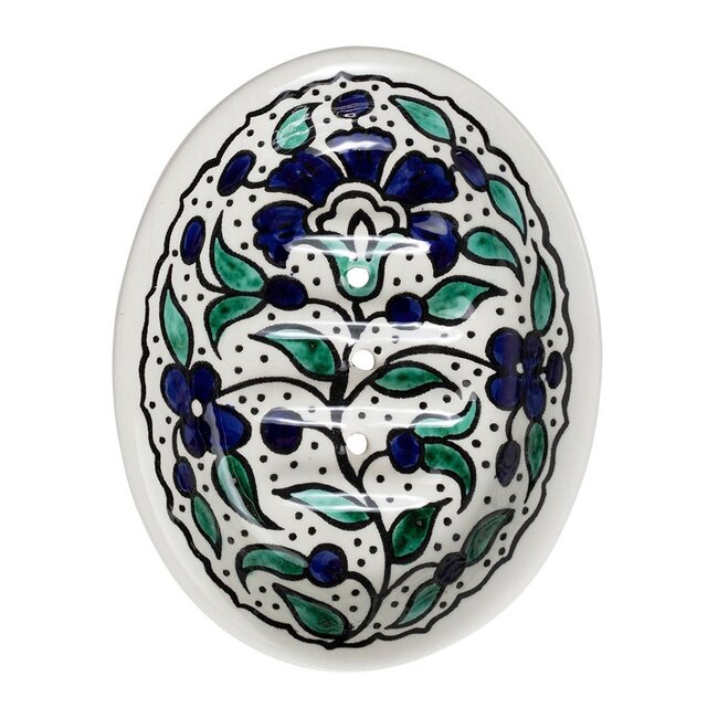 Floral Ceramic Soap Dish