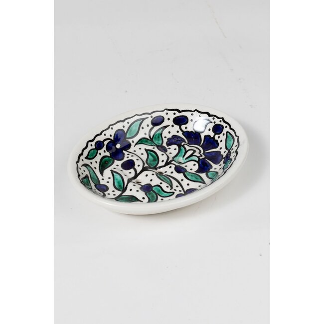Floral Ceramic Soap Dish