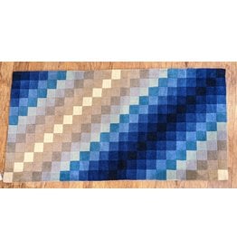 Nepal CLEARANCE Shades of Blue Accent Rug, Nepal